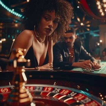 Meja permainan live casino dengan dealer profesional dan pemain